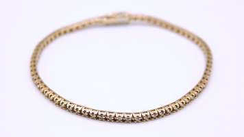 Bracciale in oro rosa con diamanti Brown ct 1,90