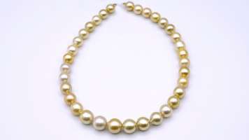 Collana perle australiane gold